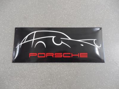 Werbeschild "Porsche 911", - Fahrzeuge und Technik