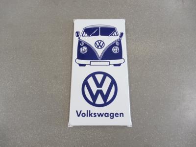 Werbeschild "VW", - Fahrzeuge und Technik