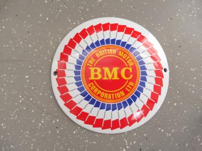 Werbeschild "BMC", - Motorová vozidla a technika