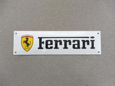 Werbeschild "Ferrari", - Macchine e apparecchi tecnici