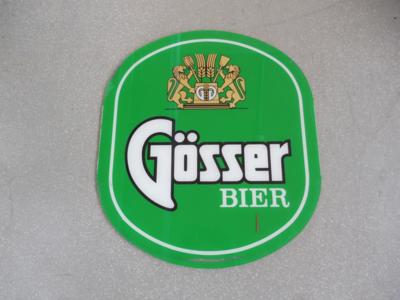 Werbeschild "Gösser Bier", - Cars and vehicles