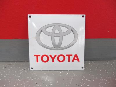 Werbeschild "Toyota", - Fahrzeuge und Technik