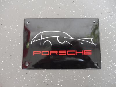 Werbeschild "Porsche", - Motorová vozidla a technika
