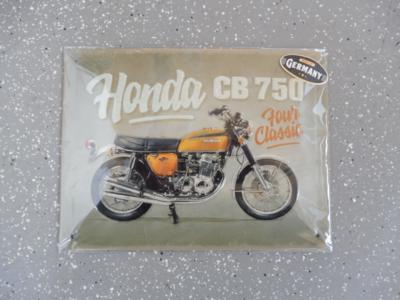 Werbeschild "Honda CB750", - Motorová vozidla a technika