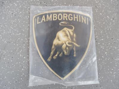 Werbeschild "Lamborghini", - Fahrzeuge und Technik