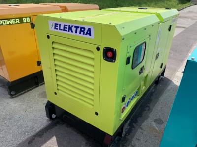 Notstromgenerator 80 kVA "Elektra EL80", - Fahrzeuge und Technik