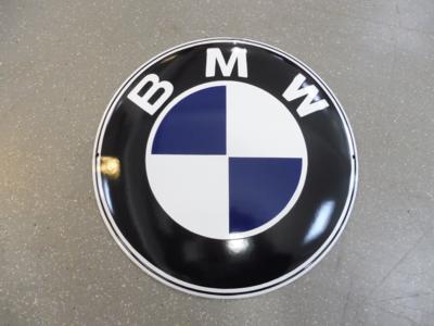 Werbeschild "BMW", - Fahrzeuge und Technik
