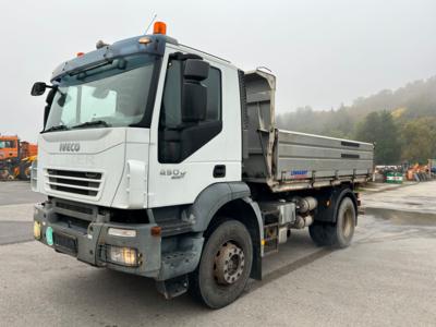 LKW "Iveco Trakker 450 (Euro 5)" mit 3-Seitenkipper, - Macchine e apparecchi tecnici