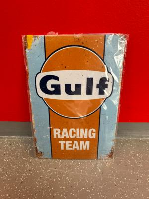 Werbeschild "Gulf Racing Team", - Fahrzeuge und Technik