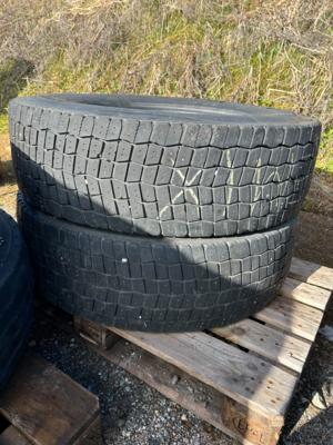 2 LKW-Reifen "Michelin Multiway 3D 315/80 R22.5", - Cars and vehicles
