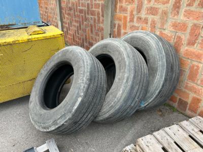 3 LKW-Reifen 385/65 R22.5, - Cars and vehicles