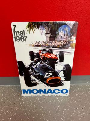 Werbeschild "Monaco Grand Prix", - Cars and vehicles