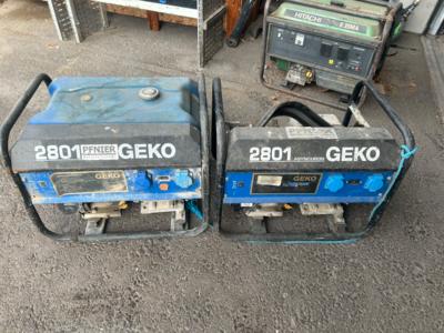 2 Stromerzeuger "Geko 2801", - Motorová vozidla a technika