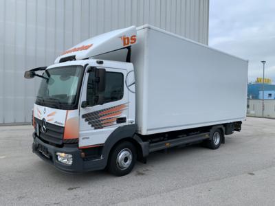 LKW "Mercedes Benz Atego 816L" mit Kofferaufbau und Ladebordwand (Euro 6), - Fahrzeuge und Technik