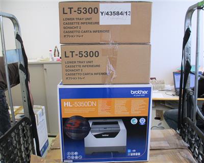 Laserdrucker Brother HL-5350DN mit 2 Einschubfächer, - Postal Service - Special auction