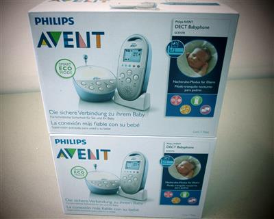 2 Babyphone "Philips Avent", - Postal Service - Special auction