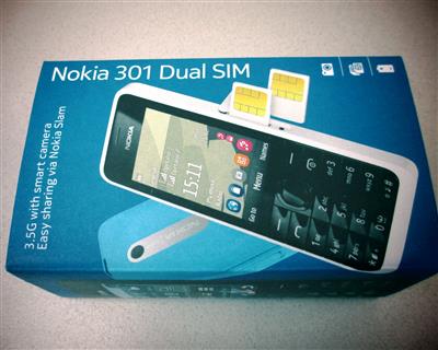 Handy "Nokia 301 Dual Sim", - Postal Service - Special auction