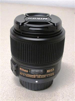 Weitwinkelobjektiv "Nikon AF-S Nikkor 35 mm 1:1.8G ED", - Postal Service - Special auction