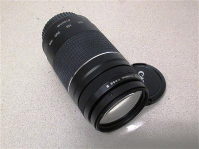 Zoomobjektiv "Canon EF 75-300 f/4-5,6 III", - Fundgegenstände der Österreichischen Post