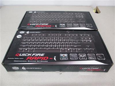 2 Gaming-Tastaturen "Cooler Master CMStorm Quickfire Rapid-i", - Postal Service - Special auction