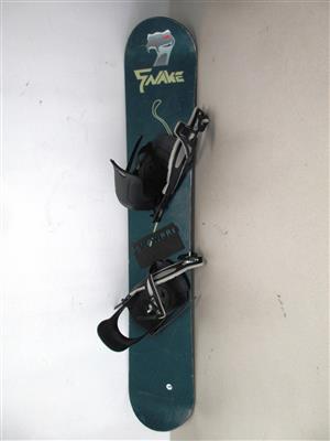Snowboard mit Bindung, - Postal Service - Special auction