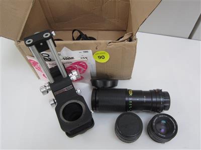 Konvolut Kameraequipment, - Special auction
