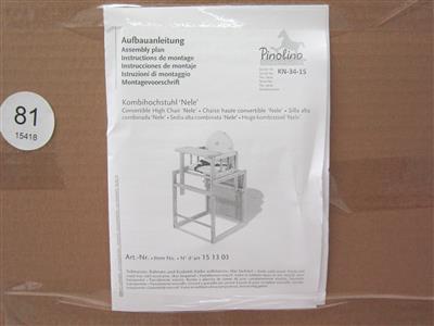 Kinderkombihochstuhl "Pinolino NELE", - Postal Service - Special auction