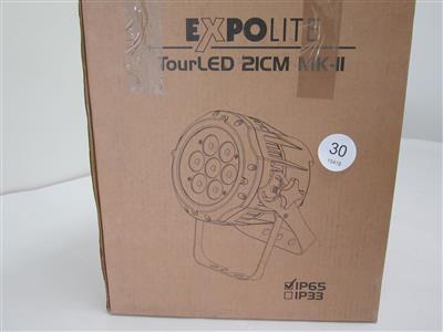 Scheinwerfer "Expolite TourLED 21 cm MK2 IP65", - Fundgegenstände der Österreichischen Post