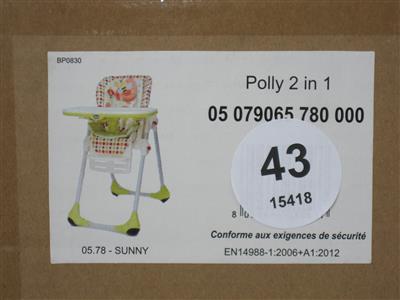 Kinderhochstuhl "Chicco Polly 2 in 1", - Special auction