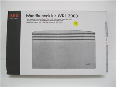 Wandkonvektor "AEG WKL 2003s", - Special auction