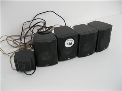 4 Mini-Lautsprecher "Elac Starlet", - IT-Equipment