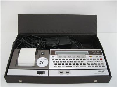 Taschencomputer "Sharp PC-1500A" mit Drucker "Sharp CE-150", - IT-Equipment
