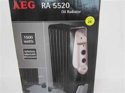 Ölradiator "AEG RA5520", - Special auction
