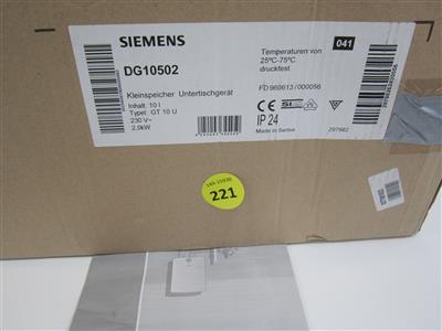 Kleinspeicher Untertischgerät "Siemens DG10502", - Postfundstücke