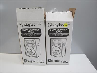 Lautsprecher "Skytec 3-Was Disco Box 400 W", - Postfundstücke