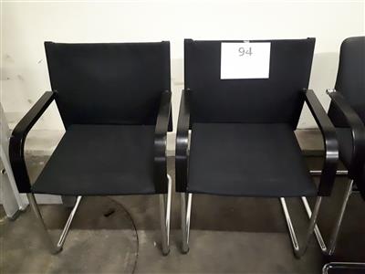 2x Sessel (Stoff), - EVN-Büromöbel
