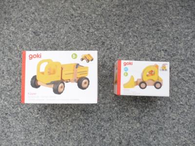 Holz-Spielzeugautos "Goki", - Hračky a knihy
