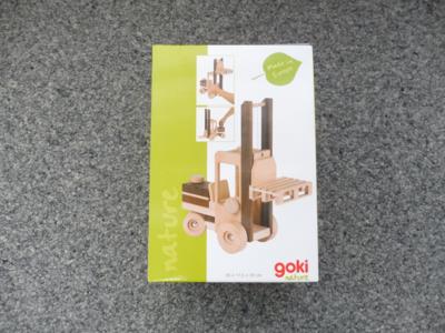 Holzspielzeug Gabelstapler "Goki", - Spielwaren & Bücher
