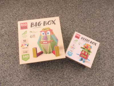 Konstruktionsspielzeug "bioblo Big Box und Hello Box", - Spielwaren & Bücher
