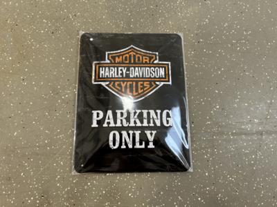 Werbeschild "Harley-Davidson Parking only", - Motorová vozidla a technika