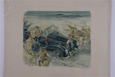 Hans Liska (Wien 1907 - 1983 Scheßlitz) - Autoveicoli d'epoca e automobilia