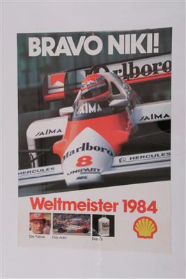 Niki Lauda Poster - Vintage Motor Vehicles and Automobilia