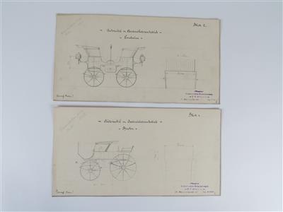 2 Konstruktionszeichnungen - Vintage Motor Vehicles and Automobilia
