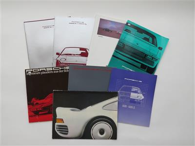 Porsche Prospekte - Klassische Fahrzeuge und Automobilia