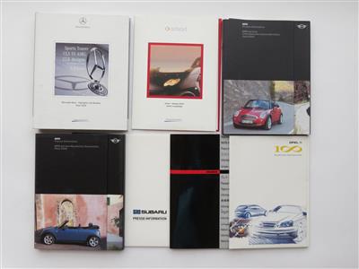 Pressemappen - Klassische Fahrzeuge und Automobilia