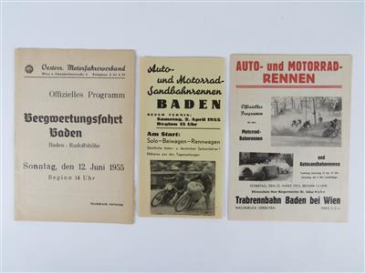 Rennprogramme "Baden" - Klassische Fahrzeuge und Automobilia