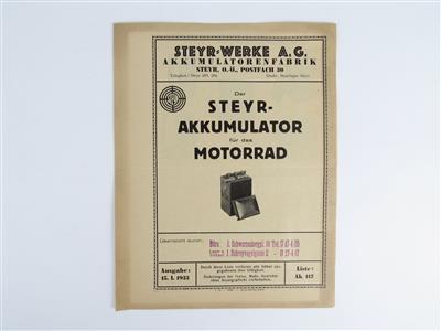 Steyr-Akkumulator - Vintage Motor Vehicles and Automobilia
