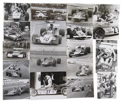 20 Fotografien "Formel 1 bis Formel 3" um 1970 - Autoveicoli d'epoca e automobilia