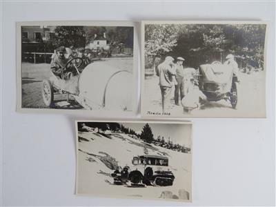 3 Fotografien - Autoveicoli d'epoca e automobilia