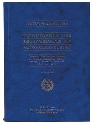 Autotypenbuch 1930 - Historická motorová vozidla